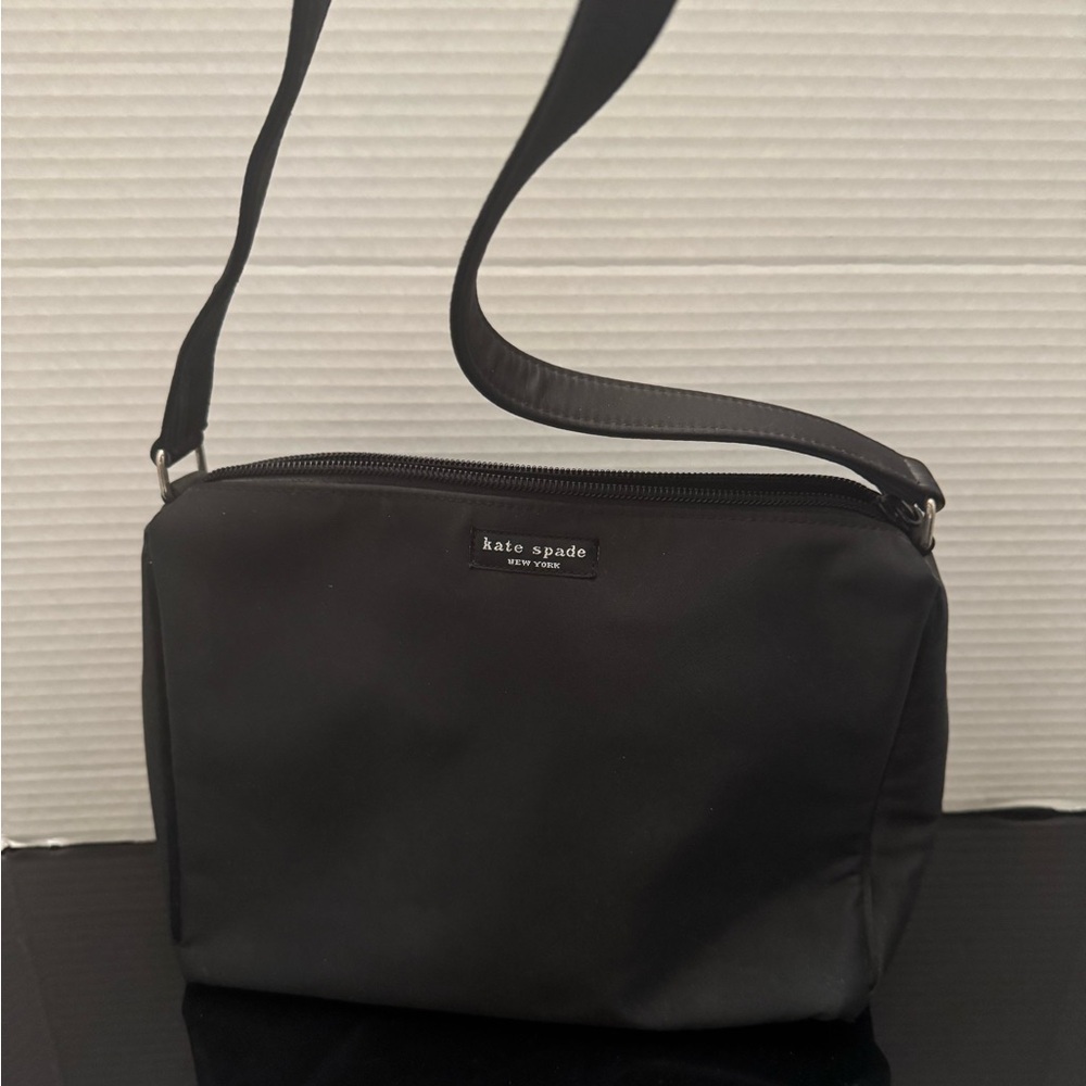 Kate Spade New York Women’s Black Nylon/ Satin shoulder bag